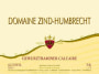 Zind-Humbrecht Calcaire Gewurztraminer 2012  Front Label