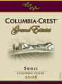Columbia Crest Grand Estates Syrah 2006  Front Label