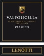 Cantine Lenotti Valpolicella Classico 2013  Front Label