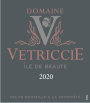 Domaine Vetriccie Ile de Beaute 2020  Front Label