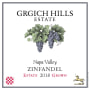 Grgich Hills Estate Zinfandel (375ML half-bottle) 2018  Front Label