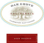 Oak Grove Family Reserve Cabernet Sauvignon 2009  Front Label