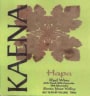 Kaena Wines Hapa Red 2014  Front Label