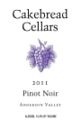 Cakebread Anderson Valley Pinot Noir 2011  Front Label