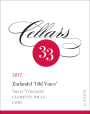 Cellars 33 Old Vine Zinfandel 2017  Front Label
