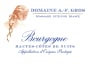 Domaine A.F. Gros Bourgogne Hautes Cotes de Nuits 2020  Front Label