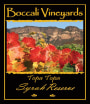 Boccali Vineyards & Winery Topa Topa Reserve Syrah 2010 Front Label