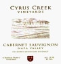 Cyrus Creek Vineyards Cabernet Sauvignon 2010 Front Label