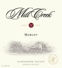 Mill Creek Merlot 2014 Front Label