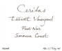 Ceritas Elliott Vineyard Pinot Noir 2015 Front Label