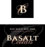 Basalt Cellars Rim Rock Red 2008 Front Label