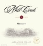 Mill Creek Merlot 2013 Front Label
