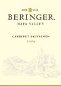 Beringer Cabernet Sauvignon 2009 Front Label