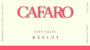 Cafaro Cellars Merlot 2007 Front Label