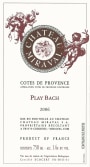 Miraval Cotes de Provence Play Bach 2006  Front Label