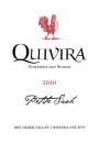 Quivira Petite Sirah 2010  Front Label