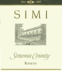 Simi Roseto 2010 Front Label
