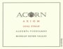 ACORN Winery Alegria Vineyards Axiom Syrah 2003 Front Label