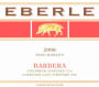 Eberle Barbera 2006 Front Label