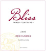 Bliss Zinfandel 2006 Front Label