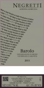 Negretti Barolo 2011  Front Label