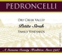 Pedroncelli Dry Creek Valley Family Vineyards Petite Sirah 2009  Front Label