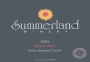 Summerland Santa Barbara Pinot Noir 2004  Front Label