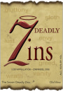 Michael David Winery 7 Deadly Zins Zinfandel 2008 Front Label