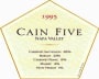Cain Five 1995 Front Label