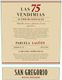Bodega San Gregorio Las 75 Vendimias de Emilio Gonzalez 2018  Front Label