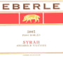 Eberle Steinbeck Vineyard Syrah 2005  Front Label