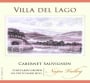 Del Dotto Villa del Lago Pritchard Hill Cabernet Sauvignon 2013  Front Label