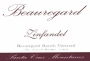 Beauregard Vineyards Ranch Estate Zinfandel 2007 Front Label