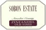 Sobon Estate Old Vines Zinfandel 2008  Front Label