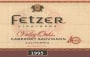 Fetzer Valley Oaks Cabernet Sauvignon 1995 Front Label