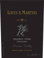 Louis Martini Monte Rosso Vineyard Gnarly Vine Zinfandel 2010 Front Label