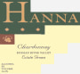 Hanna Russian River Chardonnay 2008 Front Label