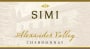 Simi Alexander Valley Chardonnay 2015  Front Label