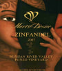 Hart's Desire Wines Ponzo Vineyard Zinfandel 2007 Front Label