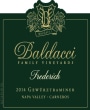 Baldacci Family Vineyards Frederich Gewurztraminer 2014 Front Label