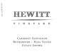 Provenance Vineyards Hewitt Vineyard Cabernet Sauvignon 2013  Front Label