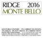 Ridge Monte Bello (1.5 Liter Magnum) 2016 Front Label