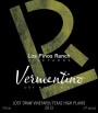 Los Pinos Ranch Vineyards Vermentino 2013  Front Label