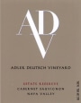 Adler Deutsch Vineyard Estate Reserve Cabernet Sauvignon 2010 Front Label
