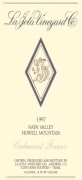 La Jota Howell Mountain Cabernet Franc 1997 Front Label