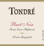 Tondre Wines Grapefield Pinot Noir 2013  Front Label