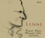 Lenne Estate Pinot Noir 2015  Front Label