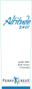Perry Creek Altitude 2401 Syrah 2007 Front Label