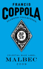 Francis Ford Coppola Diamond Collection Celestial Blue Label Malbec 2009  Front Label