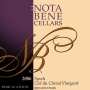 Nota Bene Cellars Ciel du Cheval Vineyard Syrah 2006 Front Label